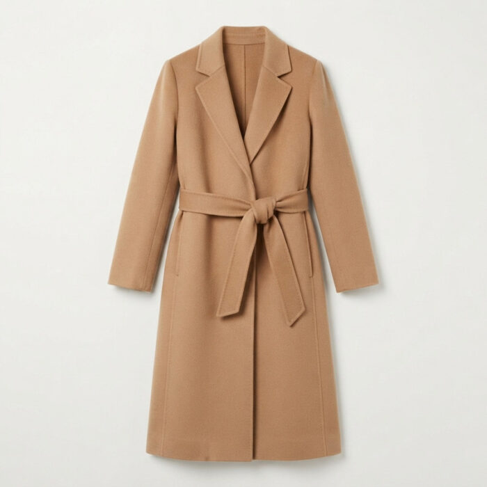 Wool Belted Wrap Coat