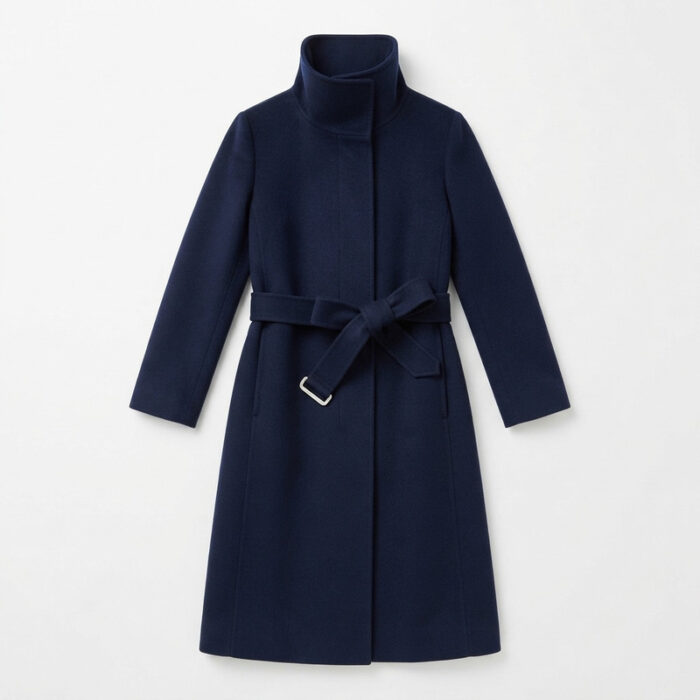 Wool Belted Wrap Coat