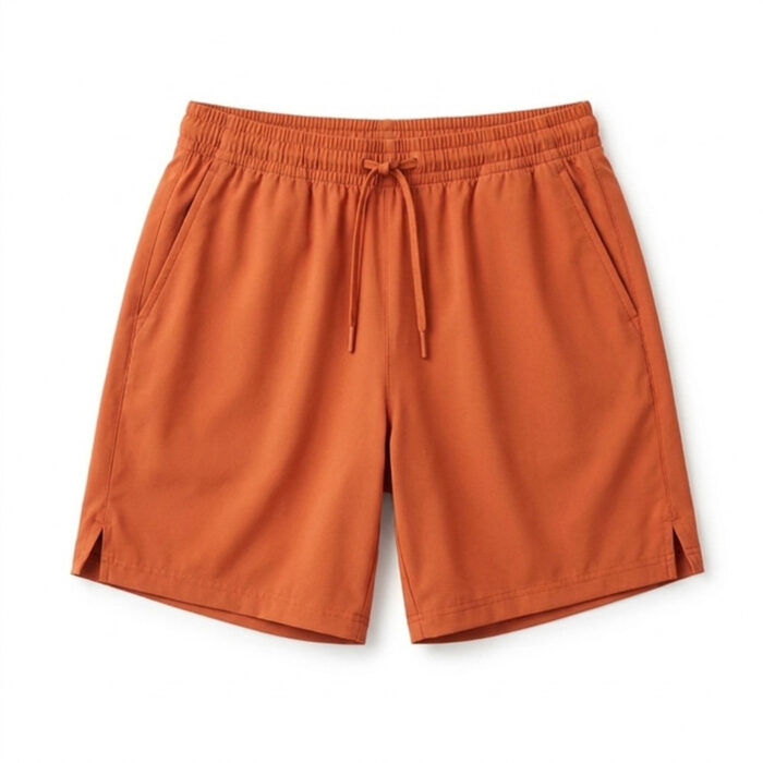 Mens Training Shorts - Bold Orange