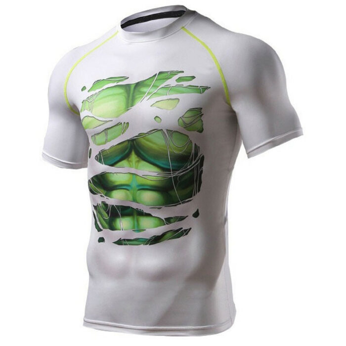 Men's Second-Skin Fit Gym Workout Compression T-Shirt