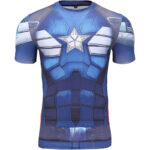 Men's Ergonomic Raglan Short-Sleeve Training Compression Shirt