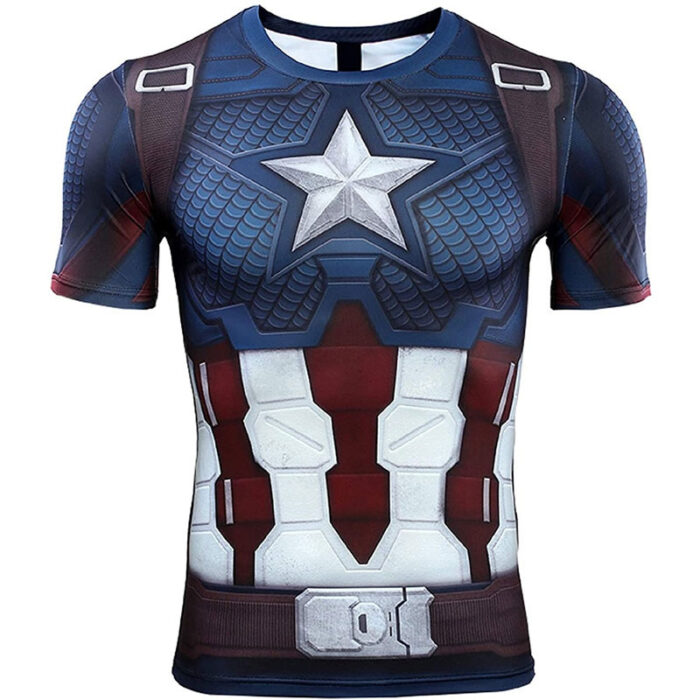 Men's Breathable Moisture-Wicking Short-Sleeve Compression Top