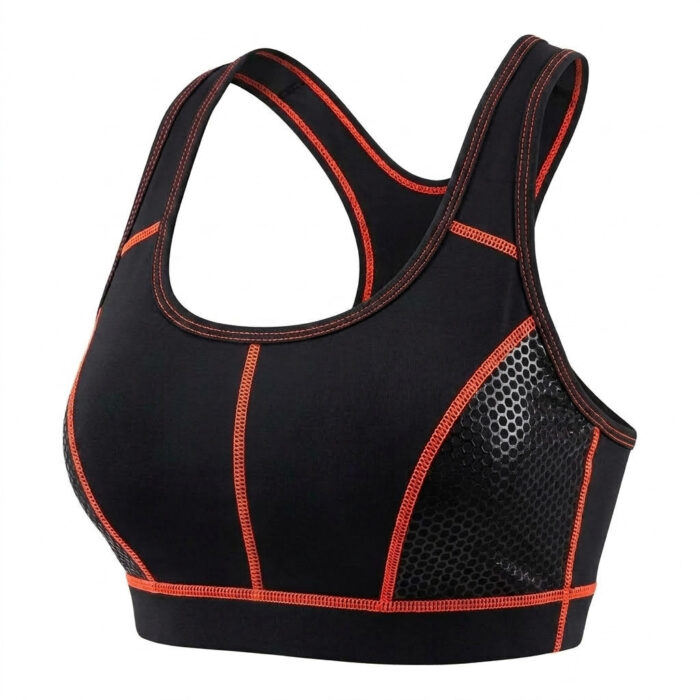 Women's Ergonomic Flatlock Comfort Sports Bra