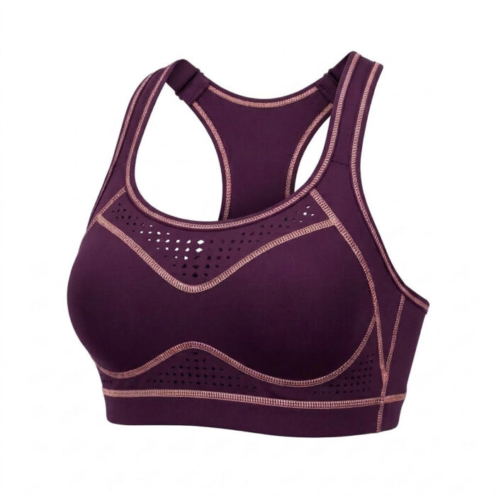 Women's Ribbed Seamless Yoga & Fitness Sports Bra