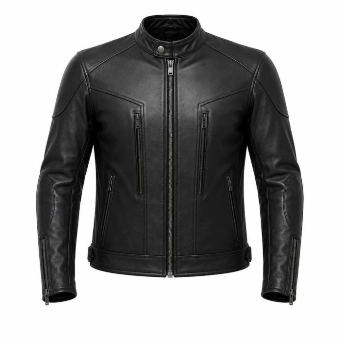 Men's Premium Black Leather Jacket