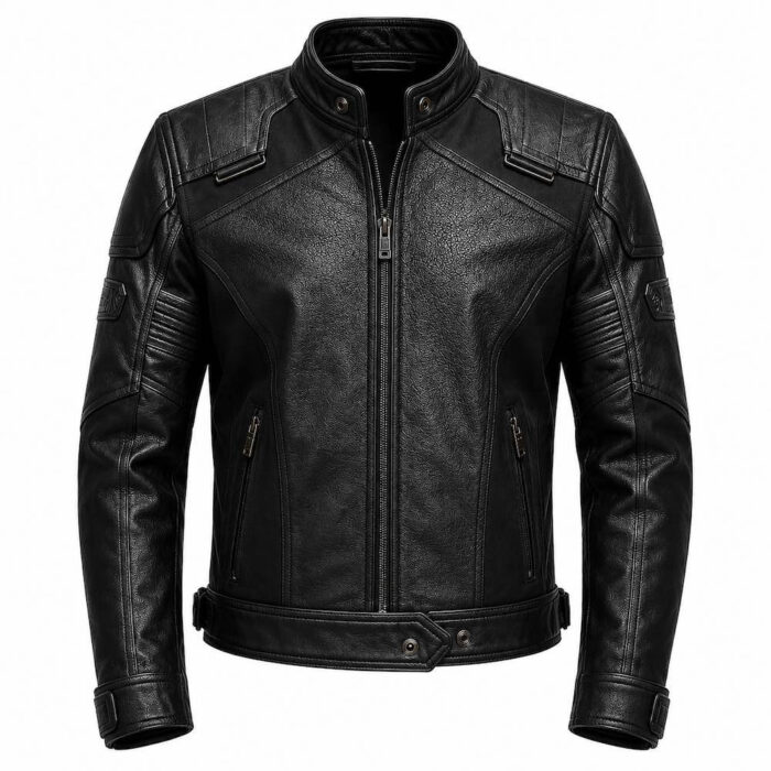 Men's Modern Cafe Racer Leather Jacket