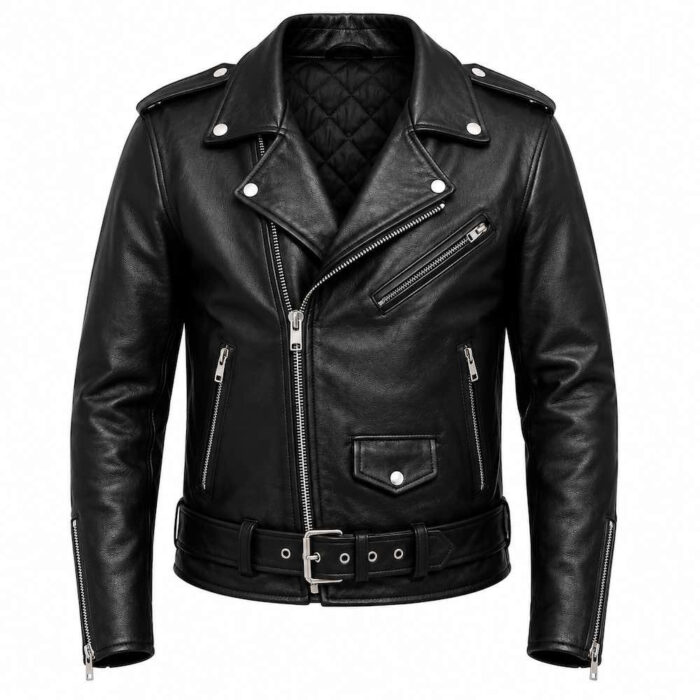 Men's Classic Brando Heavy-Duty Leather Jacket