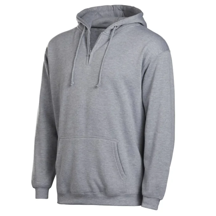 Men's Contrast Trim Active Quarter Zip Pullover