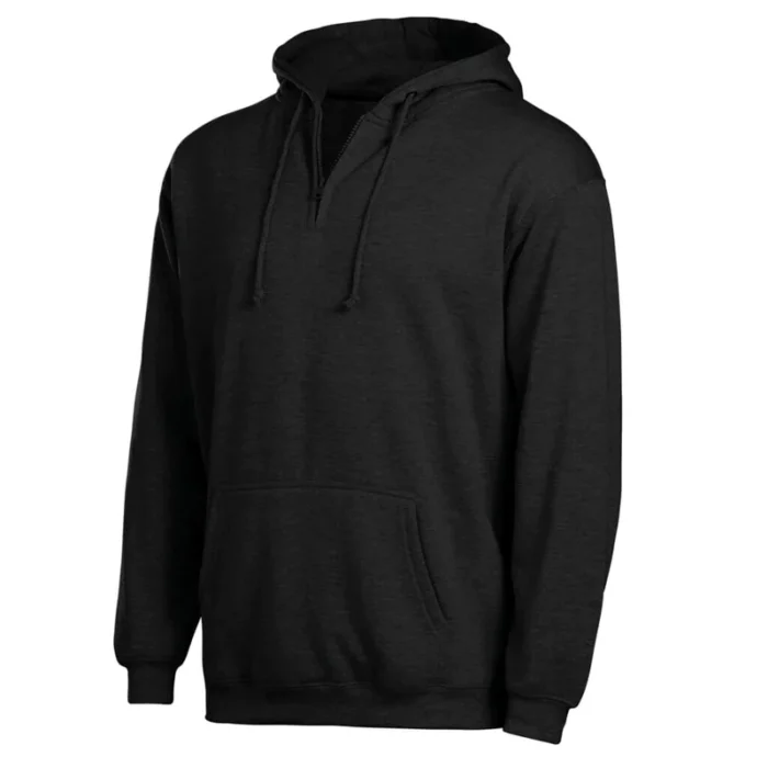 Men's Textured Waffle Knit Quarter Zip Sweater